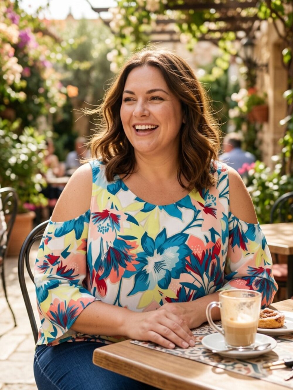WORTHINGTON Plus Size Top 2X Floral Women’s Top